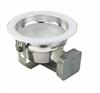 Horizontal reccessed downlight with antiglass