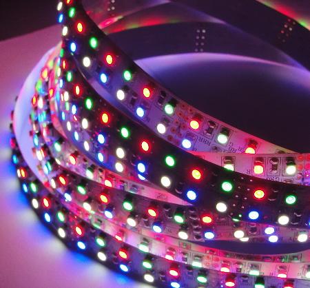 Dual-line LED strip/1200pcs SMD LEDs/5m 3528 LED RGB Flexible Light