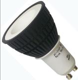 Black Plastic GU10 LED Spotlight with long timespan
