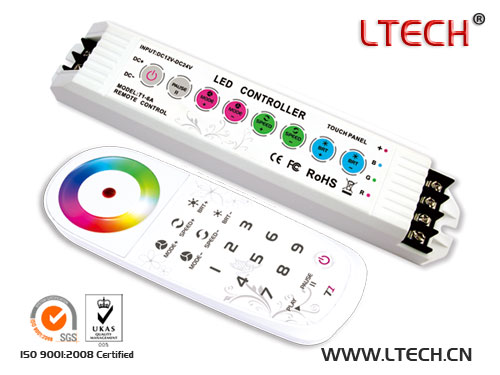 T3 LED color touch controller RF Remote RGB Controller
