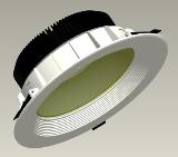 30W Aluminum LED Downlight with 2,700 to 6,500K, Suitable for Restaurants