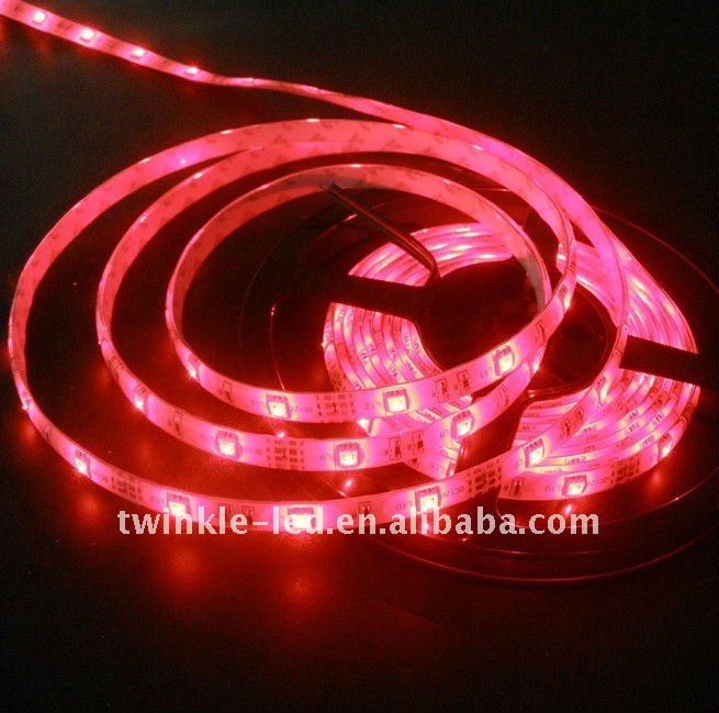 Non-waterproof 30leds/m SMD5050 strip lights, High brightness Flexible ribbons