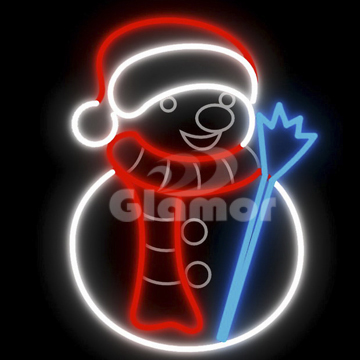 LED Chrismas snowman motif light