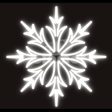LED motifs in snowflake design good for christmas decortion