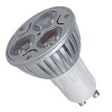 High-power Non-dimmable LED Bulb with 3 x 1W Power, GU10 and 210lm Luminous Flux