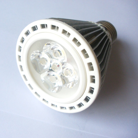 Finned Aluminum PAR20 LED Spotlight with 5W Power, E27 Base Type /di