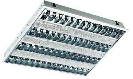 T5 recessed fluorescent fixture