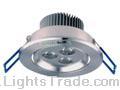 3*1W  LED Ceiling Light with Pure Aluminium Body