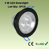 3W LED down light with 110 or 230VAC Work Voltage