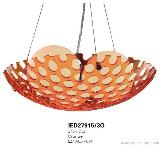 Huayi Export Modern Orange Pendant Light IED27915-3O, Relaxed and Informal