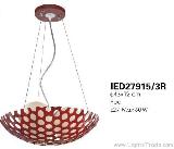 Huayi Export Modern Red Pendant Light IED27915-3R,Relaxed and Informal