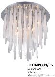 Huayi Export Modern Chrome Ceiling Light IED409839/15, Exquisite and Elegant