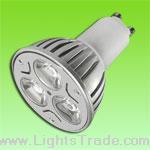 LED Dimmable GU10 3*1W High Quality spotlights in Shenzhen