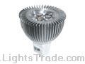 3W MR16 GU10 E27 LED Lamp Cup with Aluminium Shell