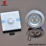 3x1W LED ceiling light