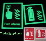 luminescent safety sign exit sign , glow sign 