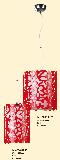 Huayi Acrylic Pendant Light MDAC2888-1,red,big or small