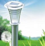 Solar stainless steel lawn lamp 