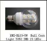 XMZ-BL03-5W  Ball Corn Light 5050 SMD 23 LEDs