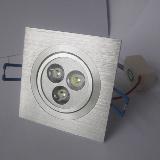 3X1W square LED downlight