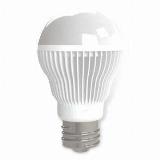 90 to 240V AC LED Global Bulb with 8W Power Consumption and Three Years Warranty