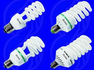 spiral energy saving lamps from LESO