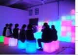 LED Cube chair-YS07-YISO FURNITURE