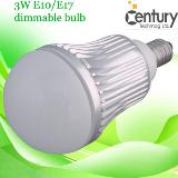 New arrival 3W E10 E17 dimmable led bulb light
