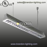 Silver fluorescent lighting fixture with UL