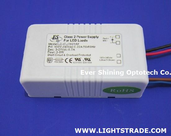 9W 700mA Constant Current LED driver for UL CUL CE products approval