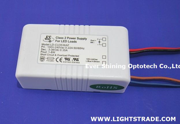 8W 350mA Constant Current LED driver for UL CUL CE products approval