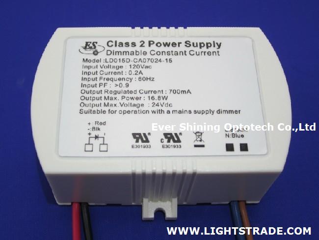 16.8W 700mA AC Dimmable Constant Current LED driver for UL CUL products approval