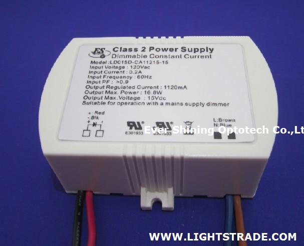 16.8W 1120mA AC Dimmable Constant Current LED driver for UL CUL products approval