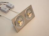 Single 8 W double embedded LED bean pot lamp