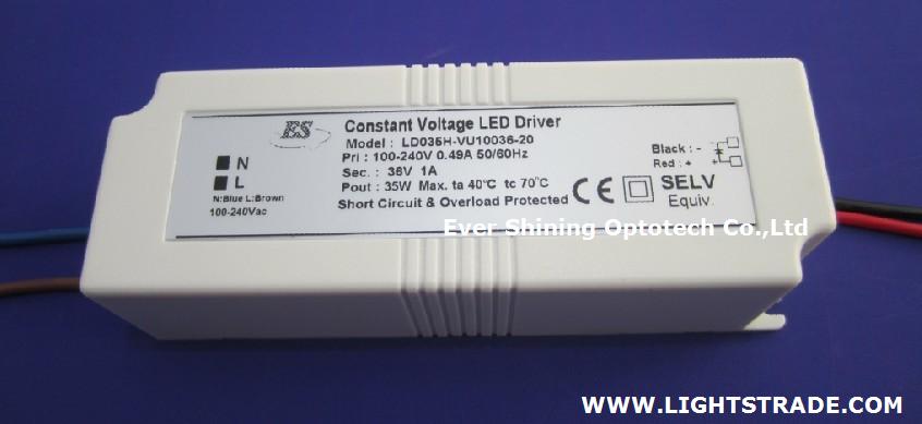 DC 36V 35W Constant Voltage with UL CUL TUV CE product apporval
