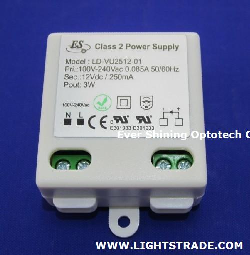 3W DC12V Constant Voltage with UL CUL TUV CE product approval