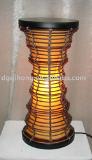 wicker rattan table lamp