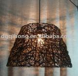 wicker rattan pendant lamp