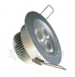 8w Round  Metal Aluminum Case Decorative Light dyed with powder paint 