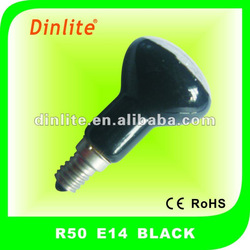 R50 E14 BLACK REFLECTOR BULBS