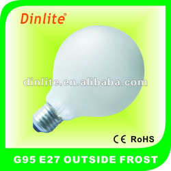 G95 E27 OUTSIDE FROST ROUND BULBS