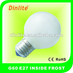 G60 E27 FROST ROUND BULBS