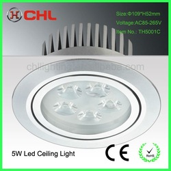 High Power led recessed cabinet light 5w