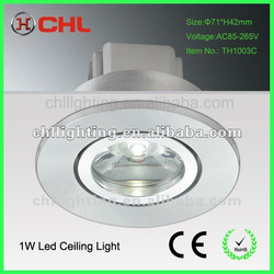 1W LED ceiling light with two years warranty