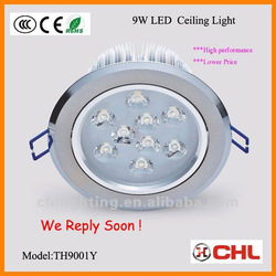 2012 hot sale high power 9w led ceiling light with CE&RoHS