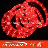 (CE, RoHS approved ) Round 2 wires Red LED Rope Light