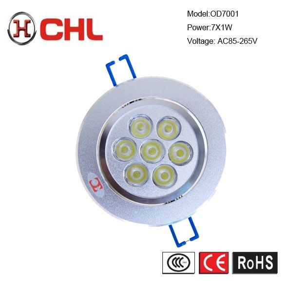 Hot sell 7W led recessed ceiling light