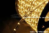 LED rope light round 2 wires (yellow)