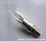 newest 3W High luminous smd5630 LED Candle light bulb e14/e17/e12