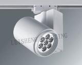 7W Aluminum Dimming 50-60 Hz BK / WH LED Lights Track Lighting With Pure White